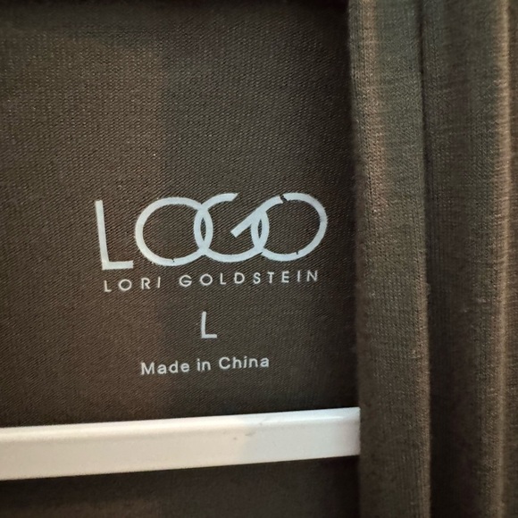 LOGO Open Front Cardigan Dark Green L - Picture 4 of 5